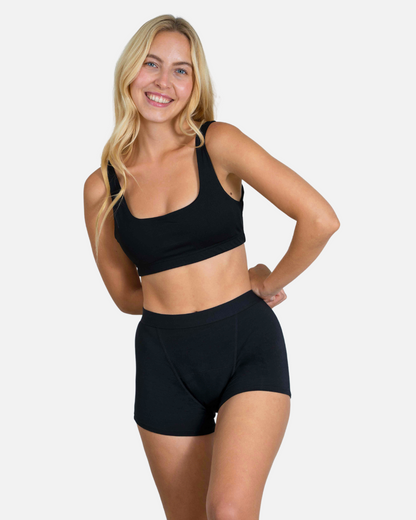 Koop 1 krijg 2 - Bamboo Boxer - High Waist + GRATIS Stoffen servetten